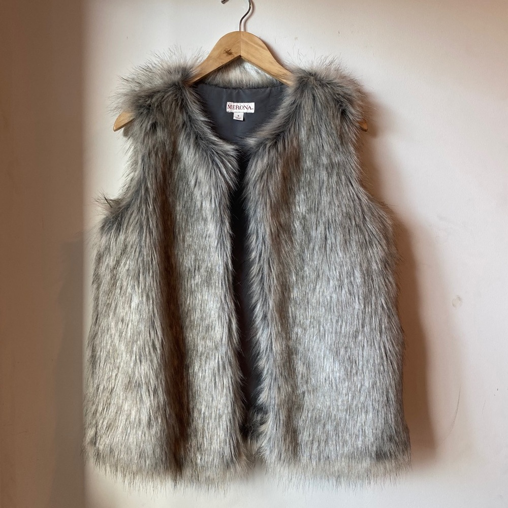 Merona Faux Fur Vest